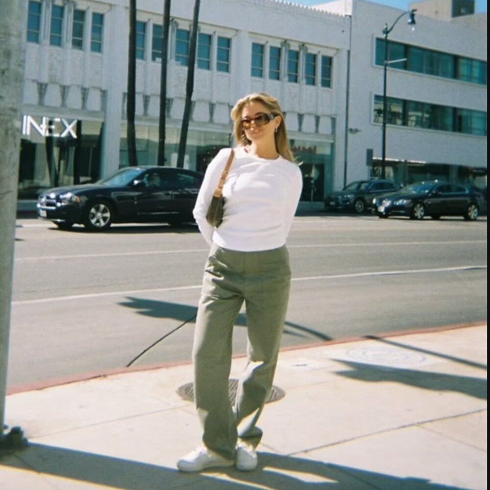 Djerf Avenue - Go To Pants Green - Picture 6 of 7